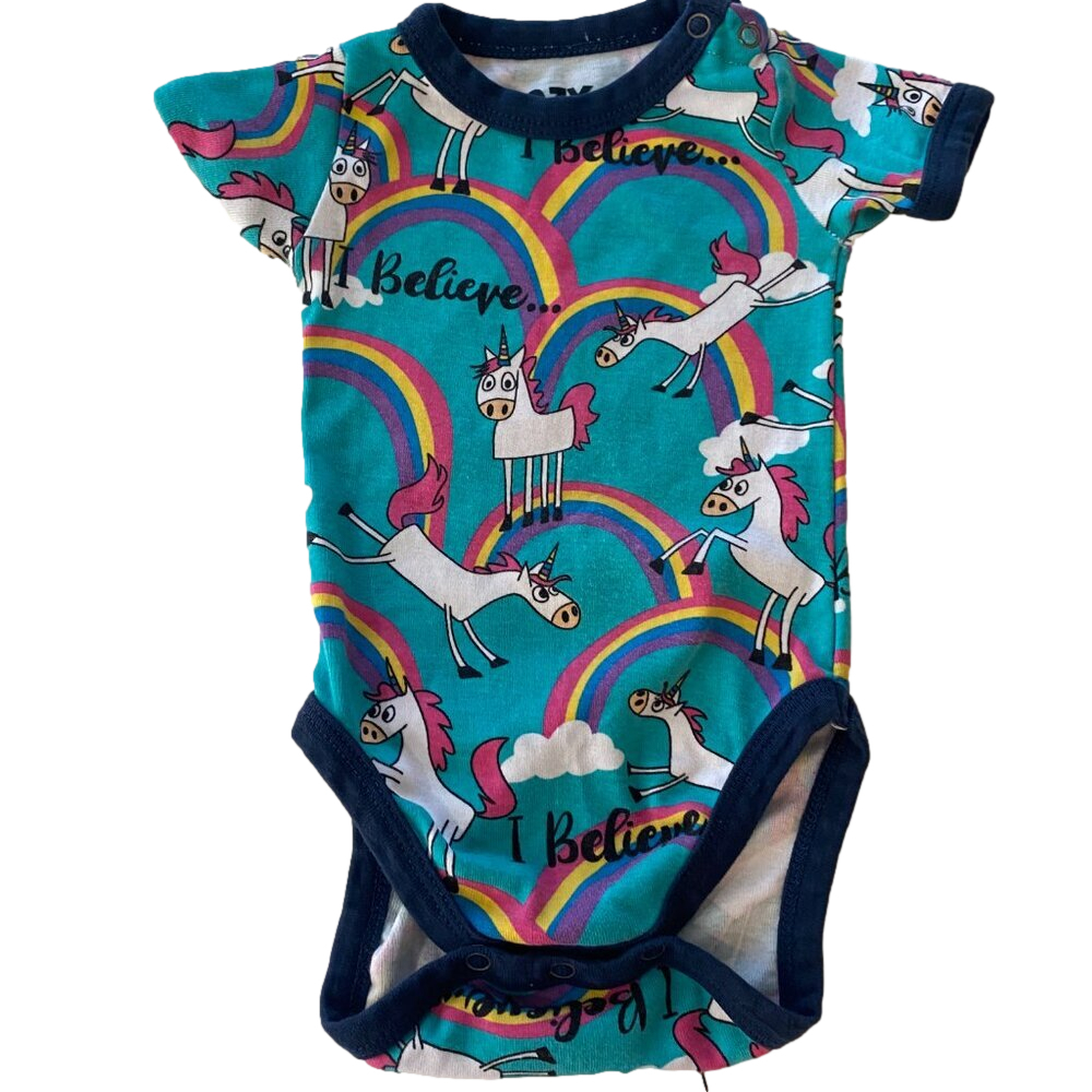 LAZY ONE UNICORN ONESIE sz 6m